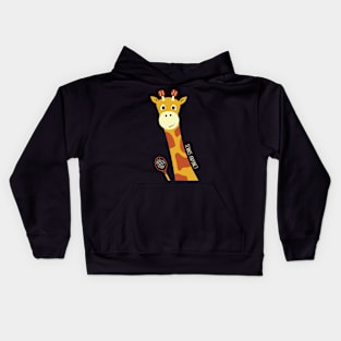 Tennis Giraffe Tennis anyone? Kids Hoodie